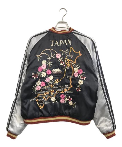 TAILOR 東洋（テーラー東洋）TAILOR 東洋 (テーラー東洋) スカジャン ブラック×ホワイト×レッド サイズ:SIZE XLの古着・服飾アイテム