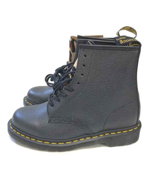 Dr.Martens（ドクターマーチン）Dr.Martens (ドクターマーチン) stussy (ステューシー) ハラコレザー8ホールブーツ ブラック サイズ:US8/UK7/EU41の古着・服飾アイテム