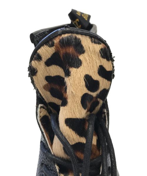 Dr.Martens（ドクターマーチン）Dr.Martens (ドクターマーチン) stussy (ステューシー) ハラコレザー8ホールブーツ ブラック サイズ:US8/UK7/EU41の古着・服飾アイテム