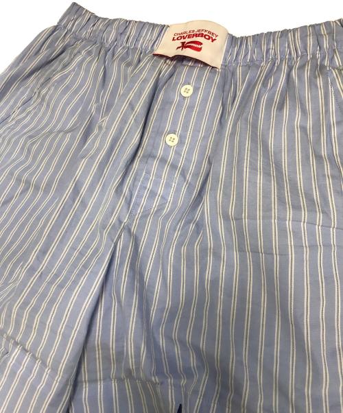 CHARLES JEFFREY LOVERBOY（チャールズ ジェフリー ラバーボーイ）CHARLES JEFFREY LOVERBOY (チャールズ ジェフリー ラバーボーイ) ボクサーショーツ スカイブルー サイズ:Sの古着・服飾アイテム