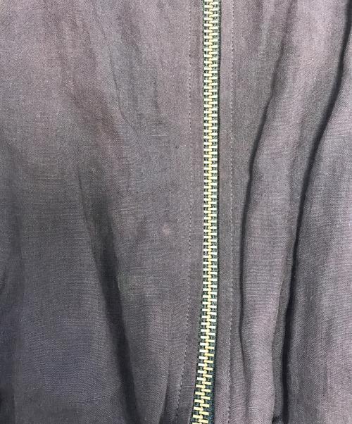 Yohji Yamamoto pour homme（ヨウジヤマモト プールオム）Yohji Yamamoto pour homme (ヨウジヤマモト プールオム) リバーシブルリネンボンバージャケット ボルドー×オリーブ サイズ:Mの古着・服飾アイテム