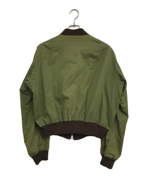 Yohji Yamamoto pour homme（ヨウジヤマモト プールオム）Yohji Yamamoto pour homme (ヨウジヤマモト プールオム) リバーシブルリネンボンバージャケット ボルドー×オリーブ サイズ:Mの古着・服飾アイテム