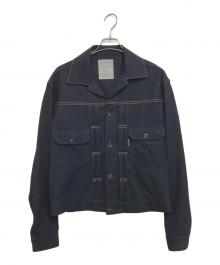 Yohji Yamamoto pour homme（ヨウジヤマモト プールオム）の古着「ウールトラッカージャケット」｜ネイビー