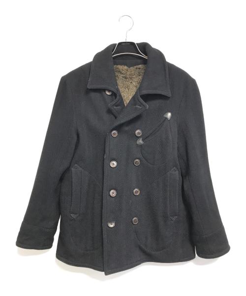 OLD JOE & Co.（オールドジョー）OLD JOE & Co. (オールドジョー) 裏ボアPコート ブラック サイズ:表記なしの古着・服飾アイテム