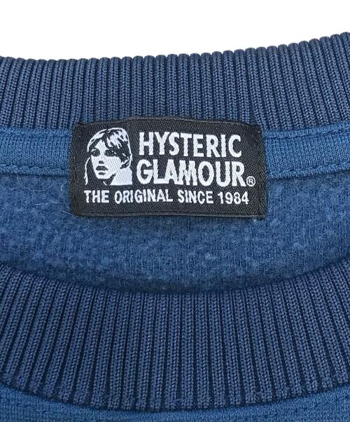 Hysteric Glamour（ヒステリックグラマー）Hysteric Glamour (ヒステリックグラマー) プリントスウェット ネイビー サイズ:Freeの古着・服飾アイテム