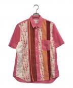 COMME des GARCONS SHIRTコムデギャルソンシャツ）の古着「S/S装飾シャツ」｜ピンク