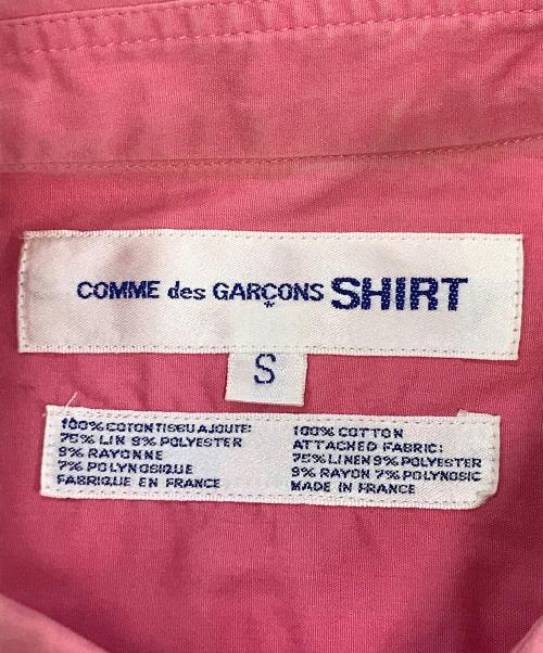 COMME des GARCONS SHIRT（コムデギャルソンシャツ）COMME des GARCONS SHIRT (コムデギャルソンシャツ) S/S装飾シャツ ピンク サイズ:Sの古着・服飾アイテム