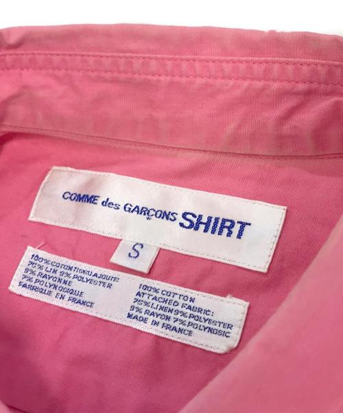 COMME des GARCONS SHIRT（コムデギャルソンシャツ）COMME des GARCONS SHIRT (コムデギャルソンシャツ) S/S装飾シャツ ピンク サイズ:Sの古着・服飾アイテム