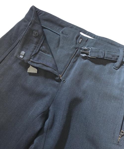 PRADA（プラダ）PRADA (プラダ) ベルト付きスリムパンツ ブラック サイズ:36の古着・服飾アイテム