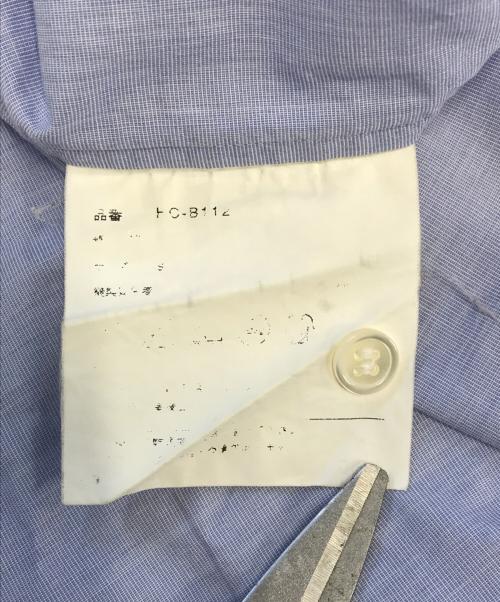 COMME des GARCONS HOMME（コムデギャルソン オム）COMME des GARCONS HOMME (コムデギャルソン オム) パイピングシャツ ブルー サイズ:Sの古着・服飾アイテム