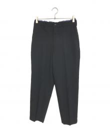 COMME des GARCONS HOMME PLUS（コムデギャルソンオムプリュス）の古着「フリルパンツ」｜ブラック