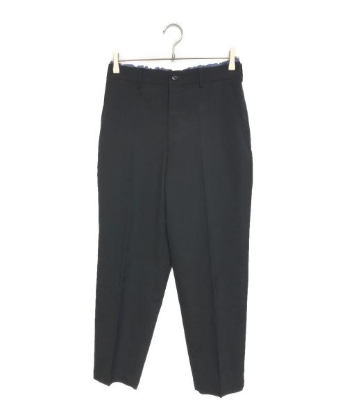 COMME des GARCONS HOMME PLUS（コムデギャルソンオムプリュス）COMME des GARCONS HOMME PLUS (コムデギャルソンオムプリュス) フリルパンツ ブラック サイズ:Sの古着・服飾アイテム