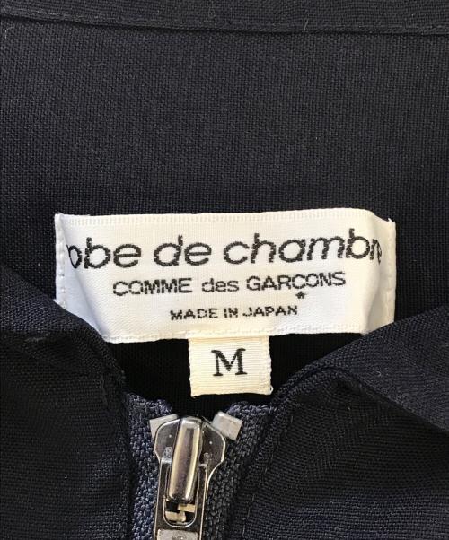 ROBE DE CHAMBRE COMME DES GARCONS（ローブドシャンブル コムデギャルソン）ROBE DE CHAMBRE COMME DES GARCONS (ローブドシャンブル コムデギャルソン) 丸襟ハーフジッププルオーバー ネイビー サイズ:Mの古着・服飾アイテム