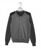 tricot COMME des GARCONSトリココムデギャルソン）の古着「切替ニットカーディガン」｜グレー