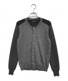 tricot COMME des GARCONS（トリココムデギャルソン）の古着「切替ニットカーディガン」｜グレー