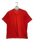 COMME des GARCONS HOMMEコムデギャルソン オム）の古着「タックTシャツ」｜レッド