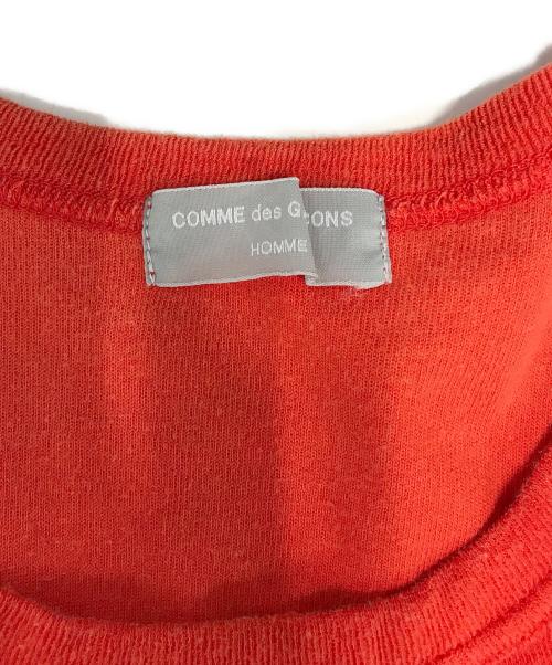 COMME des GARCONS HOMME（コムデギャルソン オム）COMME des GARCONS HOMME (コムデギャルソン オム) タックTシャツ レッド サイズ:表記なしの古着・服飾アイテム