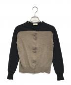 DRIES VAN NOTENドリスヴァンノッテン）の古着「バイカラーニットカーディガン」｜ブラウン×ブラック