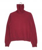 COMME des GARCONS COMME des GARCONSコムデギャルソン コムデギャルソン）の古着「カシミヤタートルネックニット」｜レッド