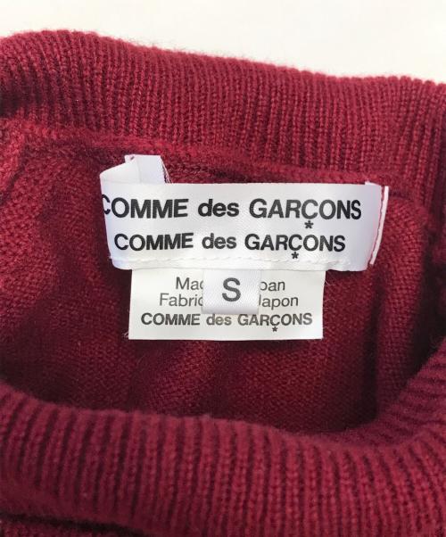 COMME des GARCONS COMME des GARCONS（コムデギャルソン コムデギャルソン）COMME des GARCONS COMME des GARCONS (コムデギャルソン コムデギャルソン) カシミヤタートルネックニット レッド サイズ:Sの古着・服飾アイテム