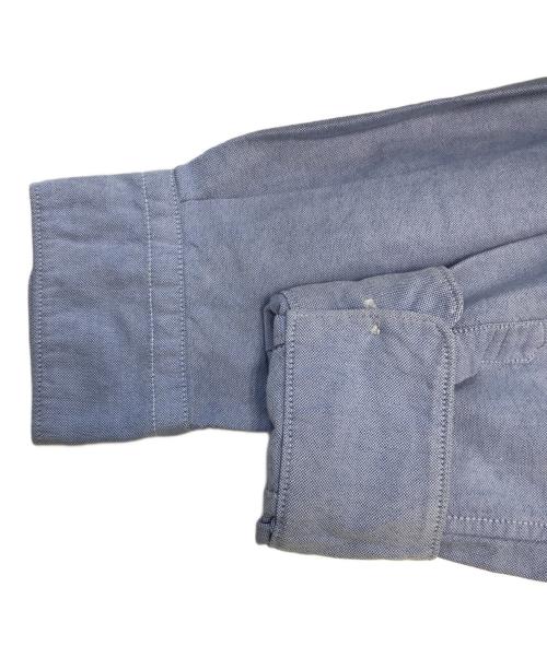 COMME des GARCONS HOMME（コムデギャルソン オム）COMME des GARCONS HOMME (コムデギャルソン オム) 縮絨切替シャツ レッド×ブルー サイズ:Sの古着・服飾アイテム