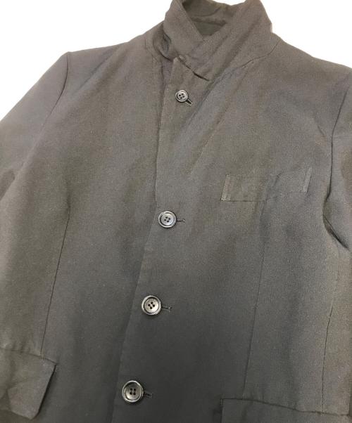BLACK COMME des GARCONS（ブラックコムデギャルソン）BLACK COMME des GARCONS (ブラックコムデギャルソン) ポリ縮絨刺繍ジャケット ブラック サイズ:XSの古着・服飾アイテム