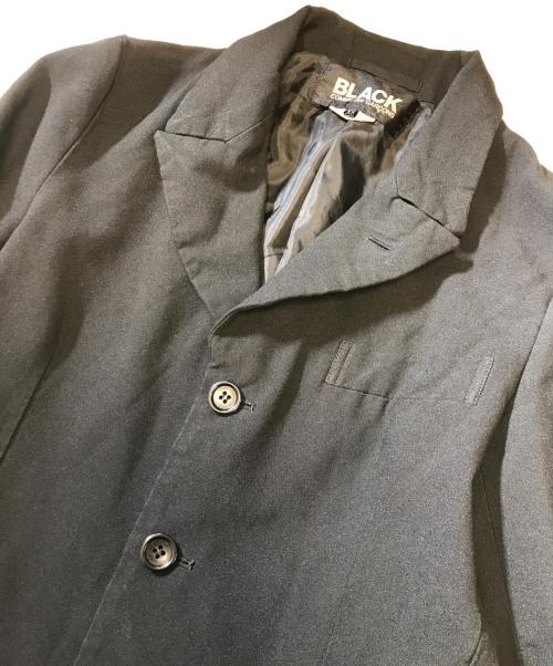 BLACK COMME des GARCONS（ブラックコムデギャルソン）BLACK COMME des GARCONS (ブラックコムデギャルソン) ポリ縮絨刺繍ジャケット ブラック サイズ:XSの古着・服飾アイテム