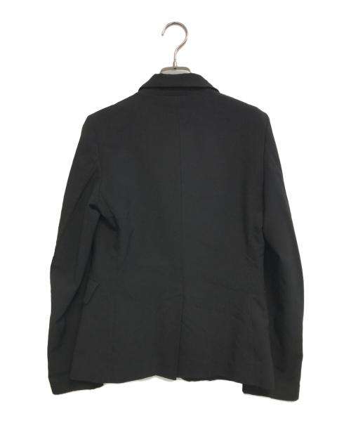 BLACK COMME des GARCONS（ブラックコムデギャルソン）BLACK COMME des GARCONS (ブラックコムデギャルソン) ポリ縮絨刺繍ジャケット ブラック サイズ:XSの古着・服飾アイテム
