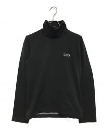 COMME des GARCONS（コムデギャルソン）の古着「ロゴハイネックスウェット」｜ブラック