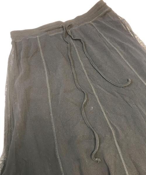 Jean Paul GAULTIER SOLEIL（ジャンポールゴルチェ ソレイユ）Jean Paul GAULTIER SOLEIL (ジャンポールゴルチェ ソレイユ) パワーネットロングスカート ブラック サイズ:Sの古着・服飾アイテム