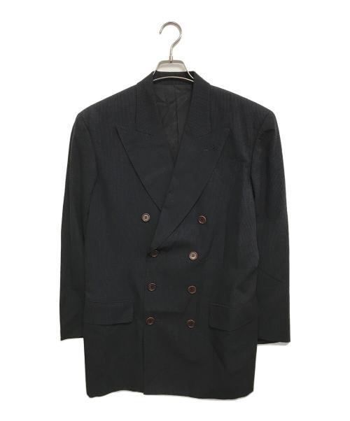 Jean Paul Gaultier homme（ジャンポールゴルチェオム）Jean Paul GAULTIER HOMME (ジャンポールゴルチェオム) ダブルジャケット ブラック サイズ:48の古着・服飾アイテム