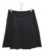 MIU MIUミュウミュウ）の古着「コードラッププリーツスカート」｜ネイビー