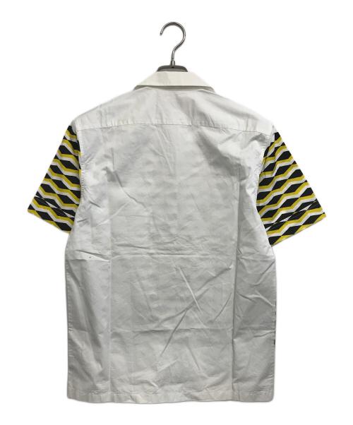 DRIES VAN NOTEN（ドリスヴァンノッテン）DRIES VAN NOTEN (ドリスヴァンノッテン) 幾何学開襟シャツ イエロー サイズ:34の古着・服飾アイテム