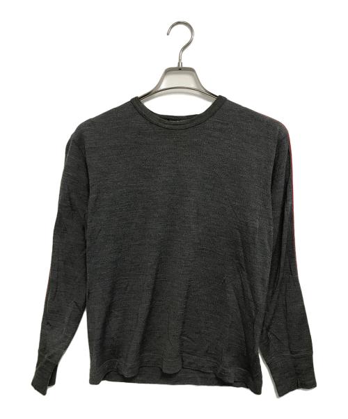 COMME des GARCONS HOMME（コムデギャルソン オム）COMME des GARCONS HOMME (コムデギャルソン オム) サイドラインニット グレー サイズ:Sの古着・服飾アイテム