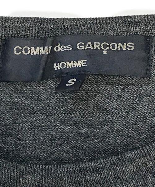 COMME des GARCONS HOMME（コムデギャルソン オム）COMME des GARCONS HOMME (コムデギャルソン オム) サイドラインニット グレー サイズ:Sの古着・服飾アイテム