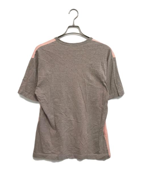 COMME des GARCONS HOMME（コムデギャルソン オム）COMME des GARCONS HOMME (コムデギャルソン オム) 00's バイカラーロゴTシャツ ピンク×グレー サイズ:表記なしの古着・服飾アイテム