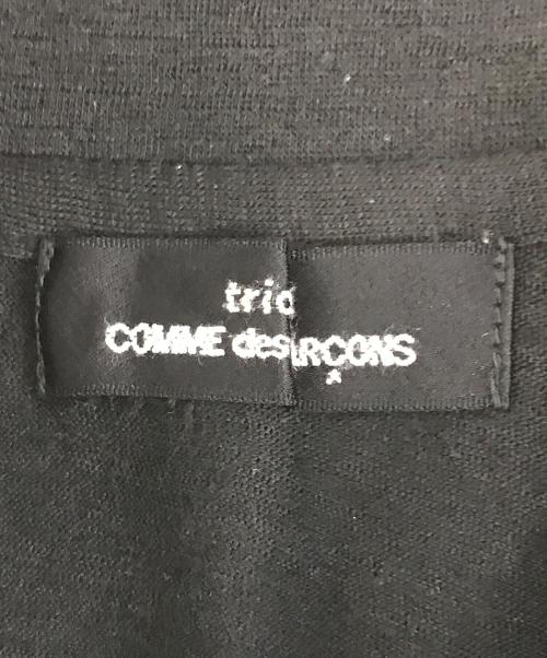 tricot COMME des GARCONS（トリココムデギャルソン）tricot COMME des GARCONS (トリココムデギャルソン) 丸襟変形ニット ブラック サイズ:表記なしの古着・服飾アイテム