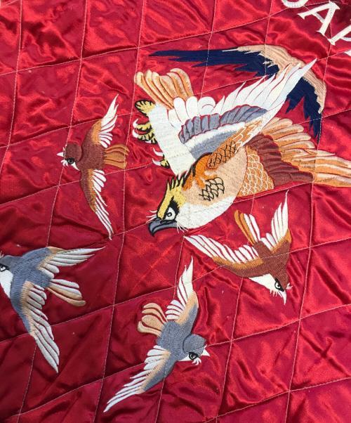 DRAGON FLY（ドラゴンフライ）DRAGON FLY (ドラゴンフライ) スカジャン ブラック×レッド サイズ:表記なしの古着・服飾アイテム