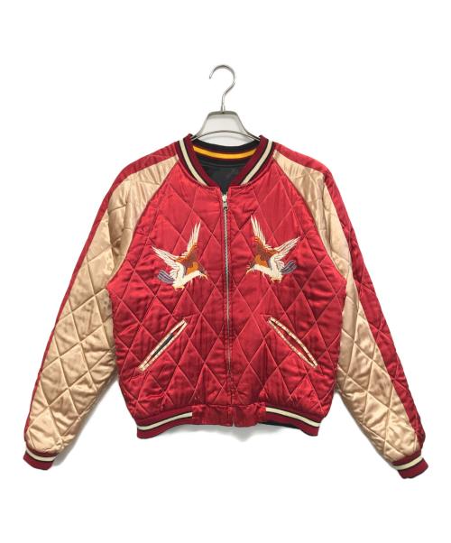 DRAGON FLY（ドラゴンフライ）DRAGON FLY (ドラゴンフライ) スカジャン ブラック×レッド サイズ:表記なしの古着・服飾アイテム