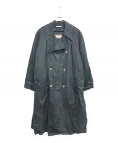 DURBAN ブラック トレンチコート 中古・古着通販】D'URBAN (ダーバン) レザー トレンチコート ブラック