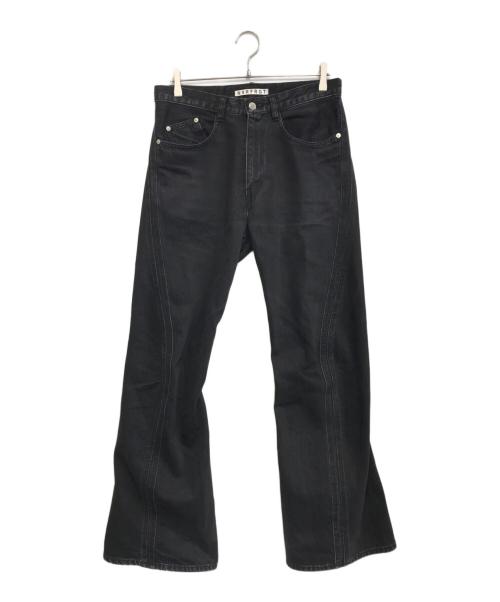 NVRFRGT（ネヴァーフォーゲット）NVRFRGT (ネヴァーフォーゲット) 3D Twisted Jeans ブラック サイズ:2の古着・服飾アイテム