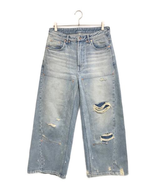 kooi（コーイ）kooi (コーイ) ダブルニーデニムパンツ インディゴ サイズ:2の古着・服飾アイテム