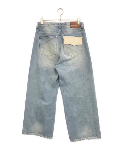 kooi（コーイ）kooi (コーイ) ダブルニーデニムパンツ インディゴ サイズ:2の古着・服飾アイテム