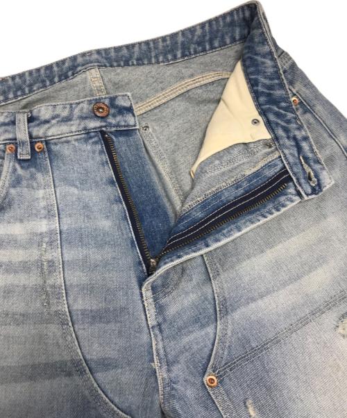 kooi（コーイ）kooi (コーイ) ダブルニーデニムパンツ インディゴ サイズ:2の古着・服飾アイテム