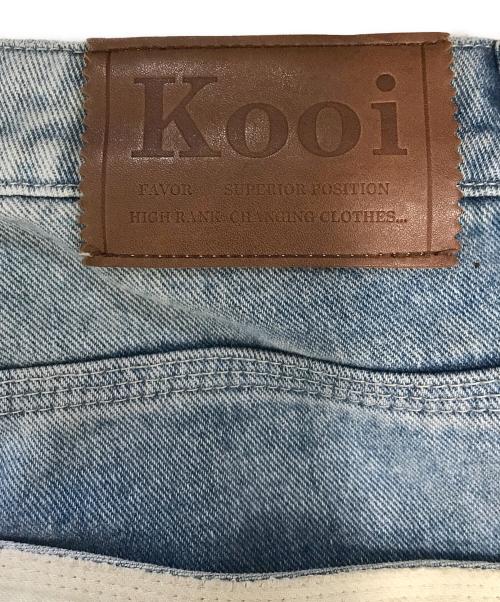 kooi（コーイ）kooi (コーイ) ダブルニーデニムパンツ インディゴ サイズ:2の古着・服飾アイテム