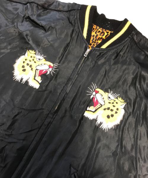 BEAMS（ビームス）BEAMS (ビームス) テーラー東洋 (テーラートウヨウ) 別注リバーシブルレオパードスカジャン ブラック×ブラウン サイズ:Ｌの古着・服飾アイテム