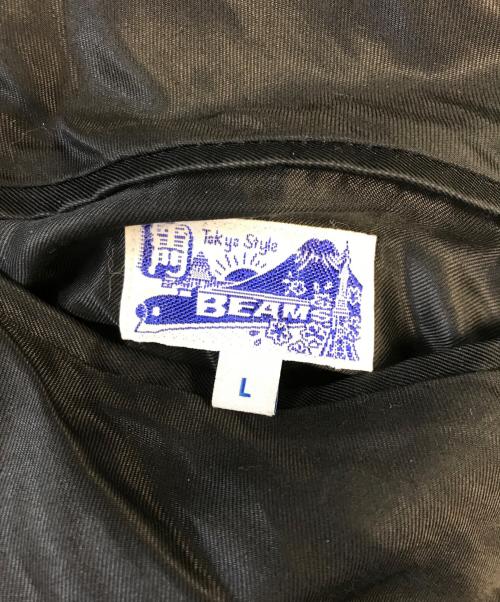 BEAMS（ビームス）BEAMS (ビームス) テーラー東洋 (テーラートウヨウ) 別注リバーシブルレオパードスカジャン ブラック×ブラウン サイズ:Ｌの古着・服飾アイテム