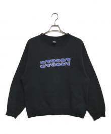 stussy（ステューシー）の古着「プリントスウェット」｜ブラック