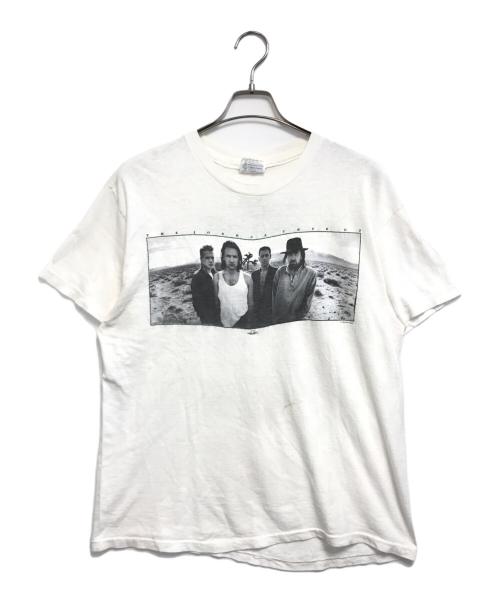 バンドTシャツ（バンドTシャツ）バンドTシャツ (バンドTシャツ) 80s U2(U2) バンドTシャツ ホワイト サイズ:XLの古着・服飾アイテム