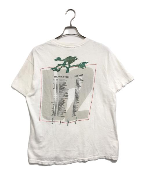バンドTシャツ（バンドTシャツ）バンドTシャツ (バンドTシャツ) 80s U2(U2) バンドTシャツ ホワイト サイズ:XLの古着・服飾アイテム